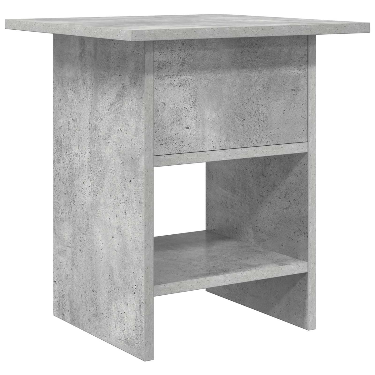 Sengebord 2 stk. Beton Grå 41 x 40 x 45 cm Konstrueret træ
