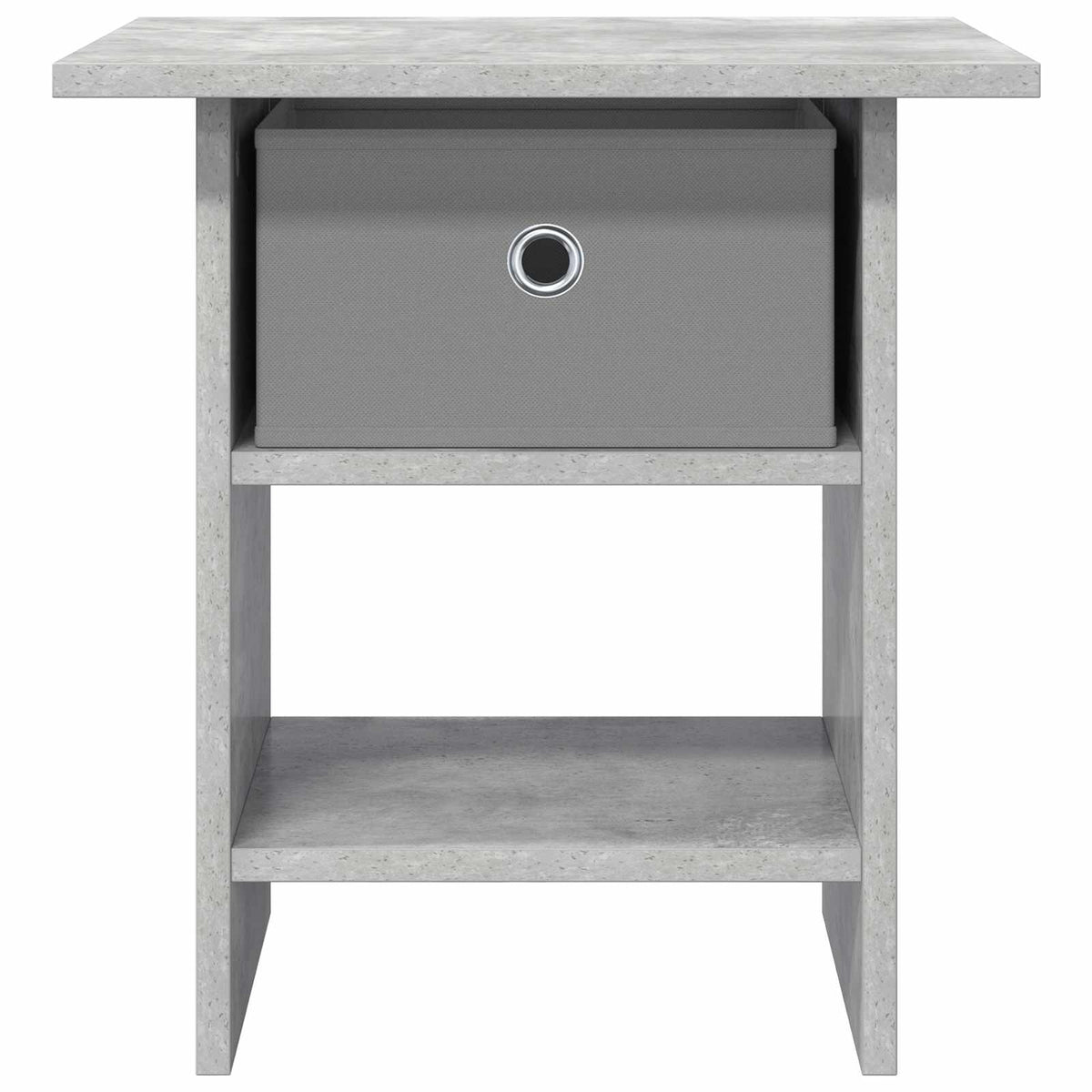 Sengebord 2 stk. Beton Grå 41 x 40 x 45 cm Konstrueret træ