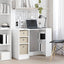 Bord Hvid 100 x 40 x 75 cm Konstrueret træ