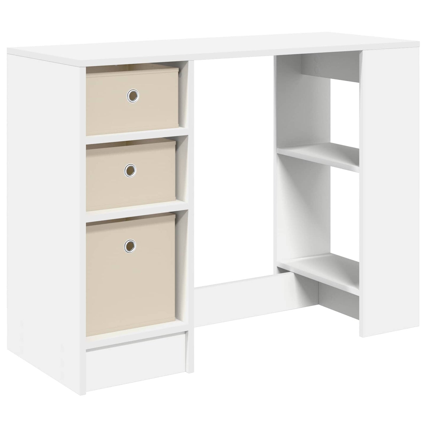 Bord Hvid 100 x 40 x 75 cm Konstrueret træ