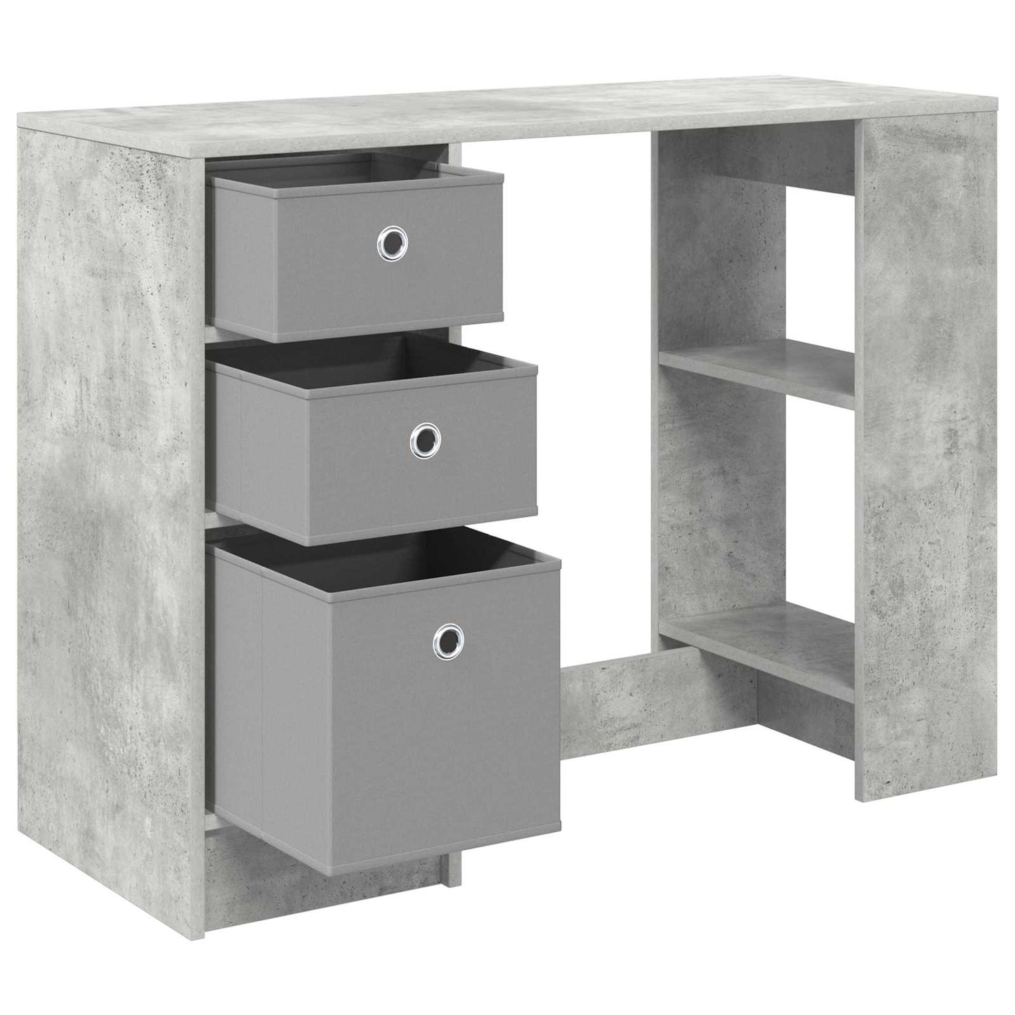Bord Beton Grå 100 x 40 x 75 cm Konstrueret træ