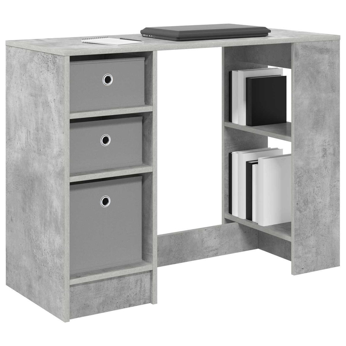 Bord Beton Grå 100 x 40 x 75 cm Konstrueret træ