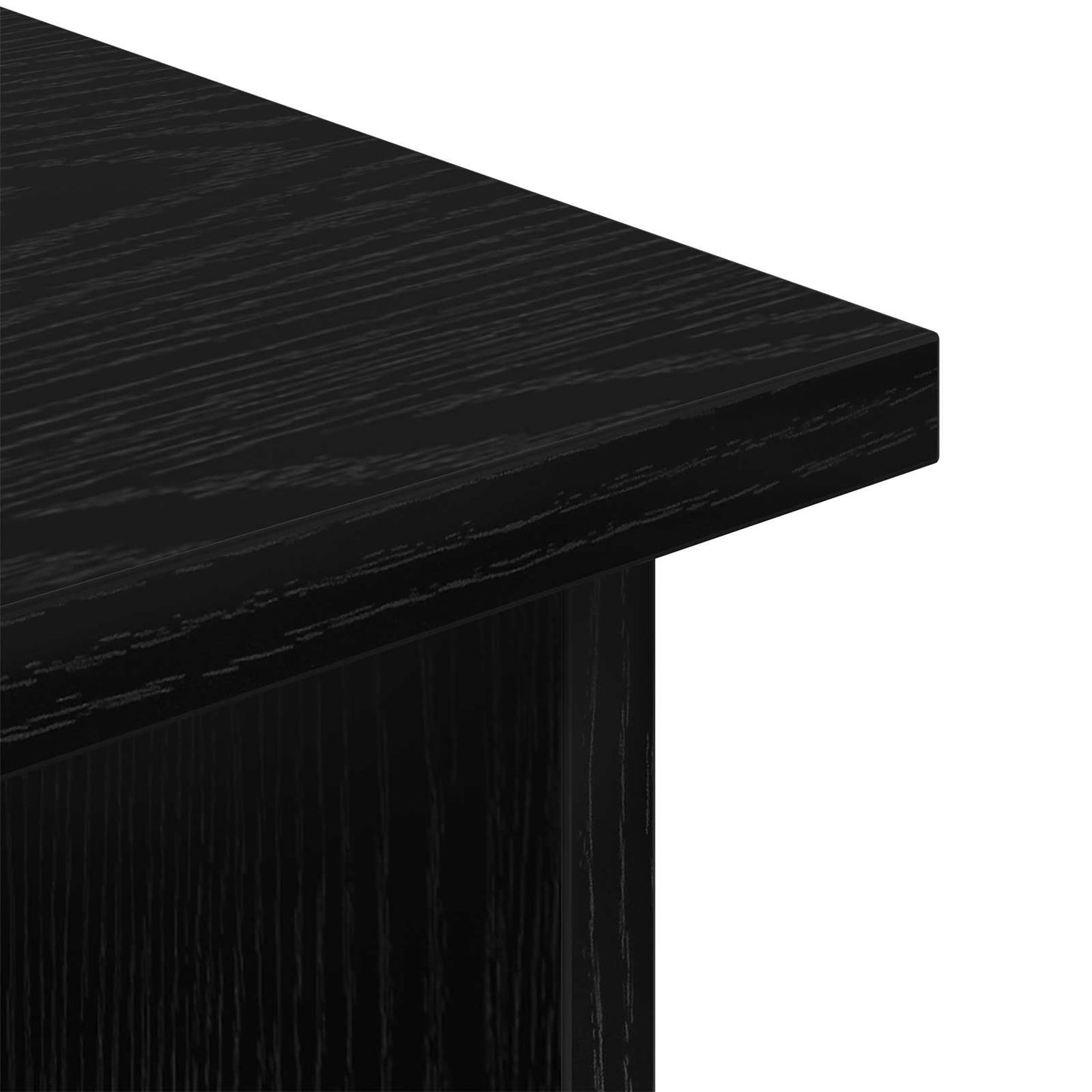 TV stand med skuffe Sort eg 79 x 40 x 48 cm