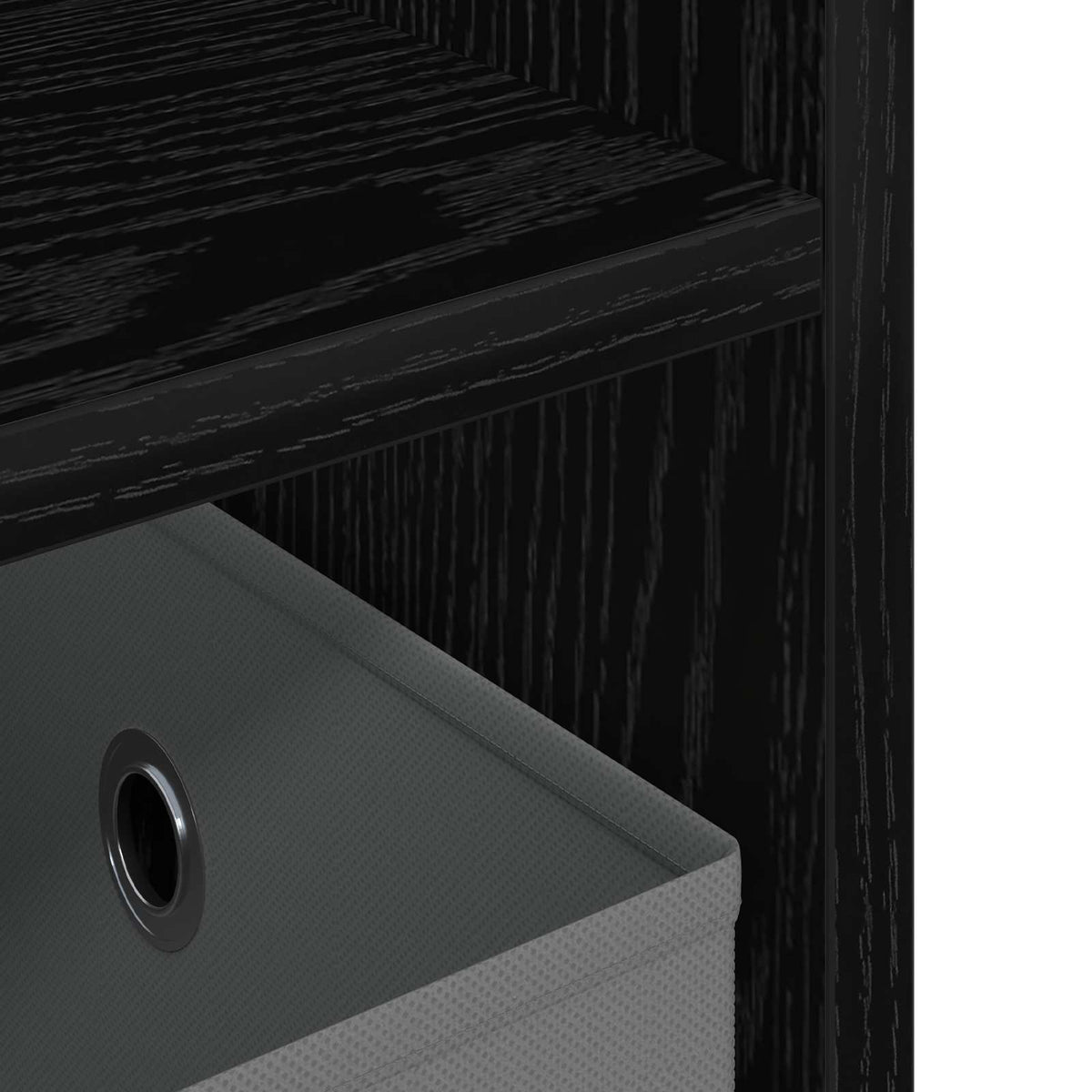 TV stand med skuffe Sort eg 79 x 40 x 48 cm