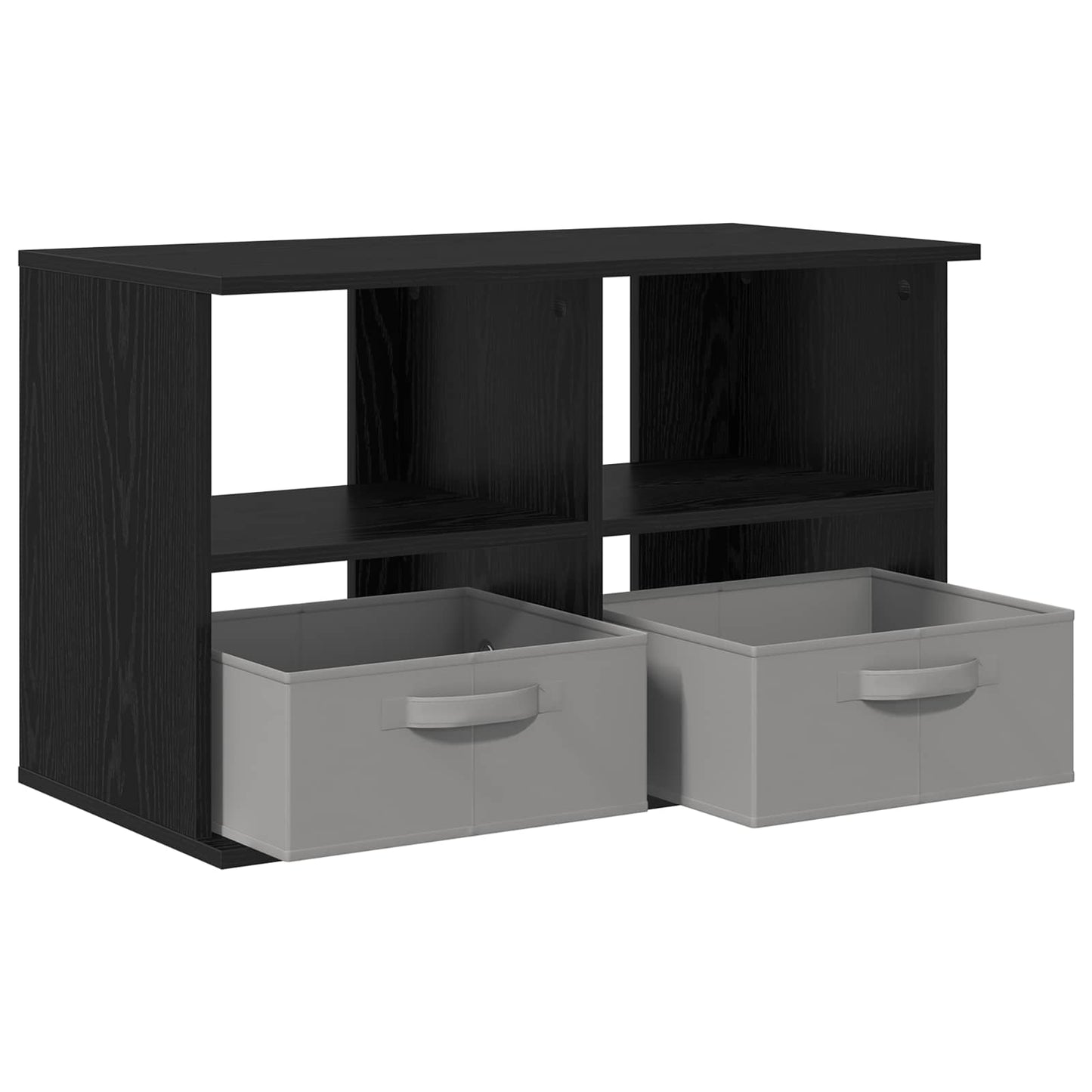 TV stand med skuffe Sort eg 79 x 40 x 48 cm