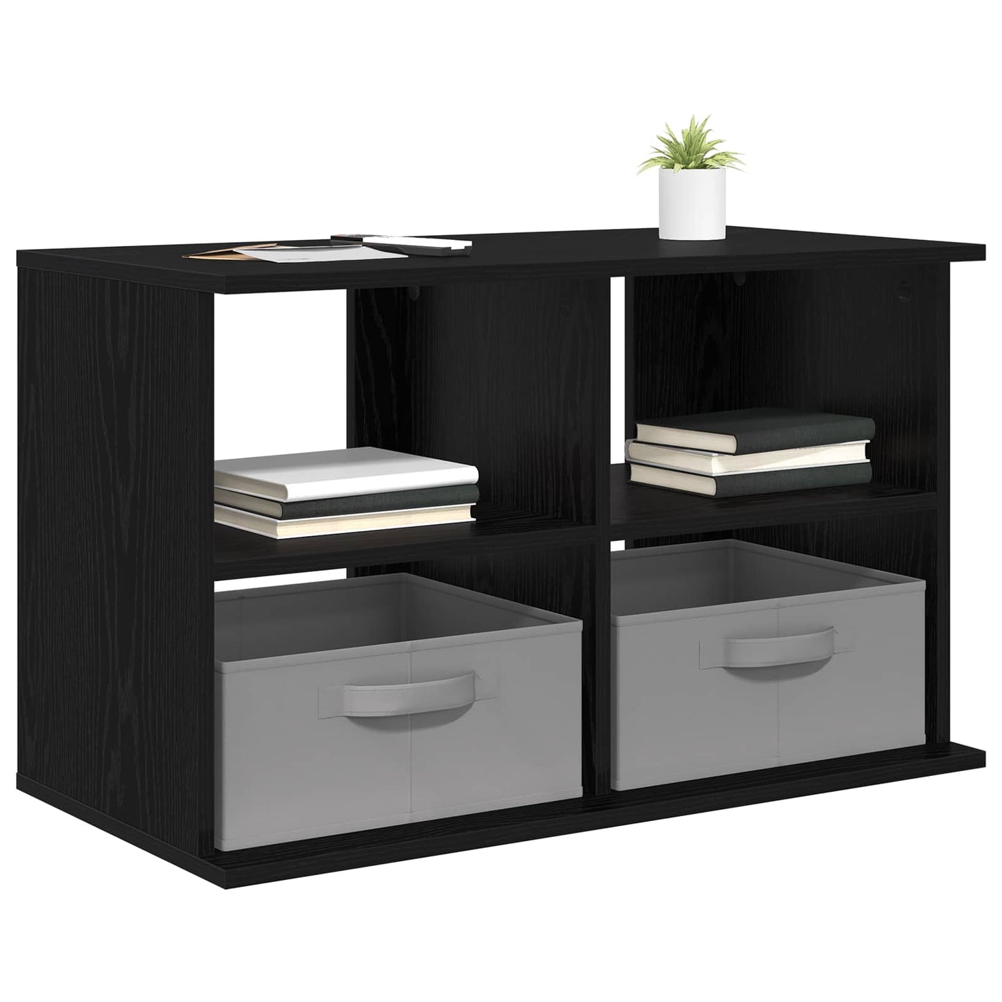 TV stand med skuffe Sort eg 79 x 40 x 48 cm