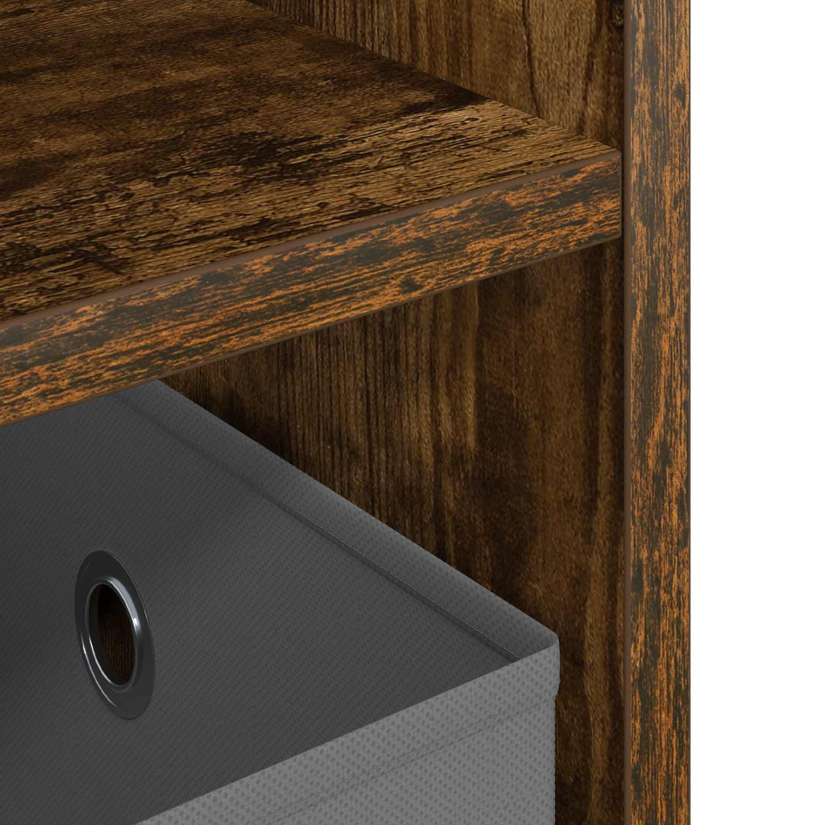TV stand med skuffe Røget eg 79 x 40 x 48 cm