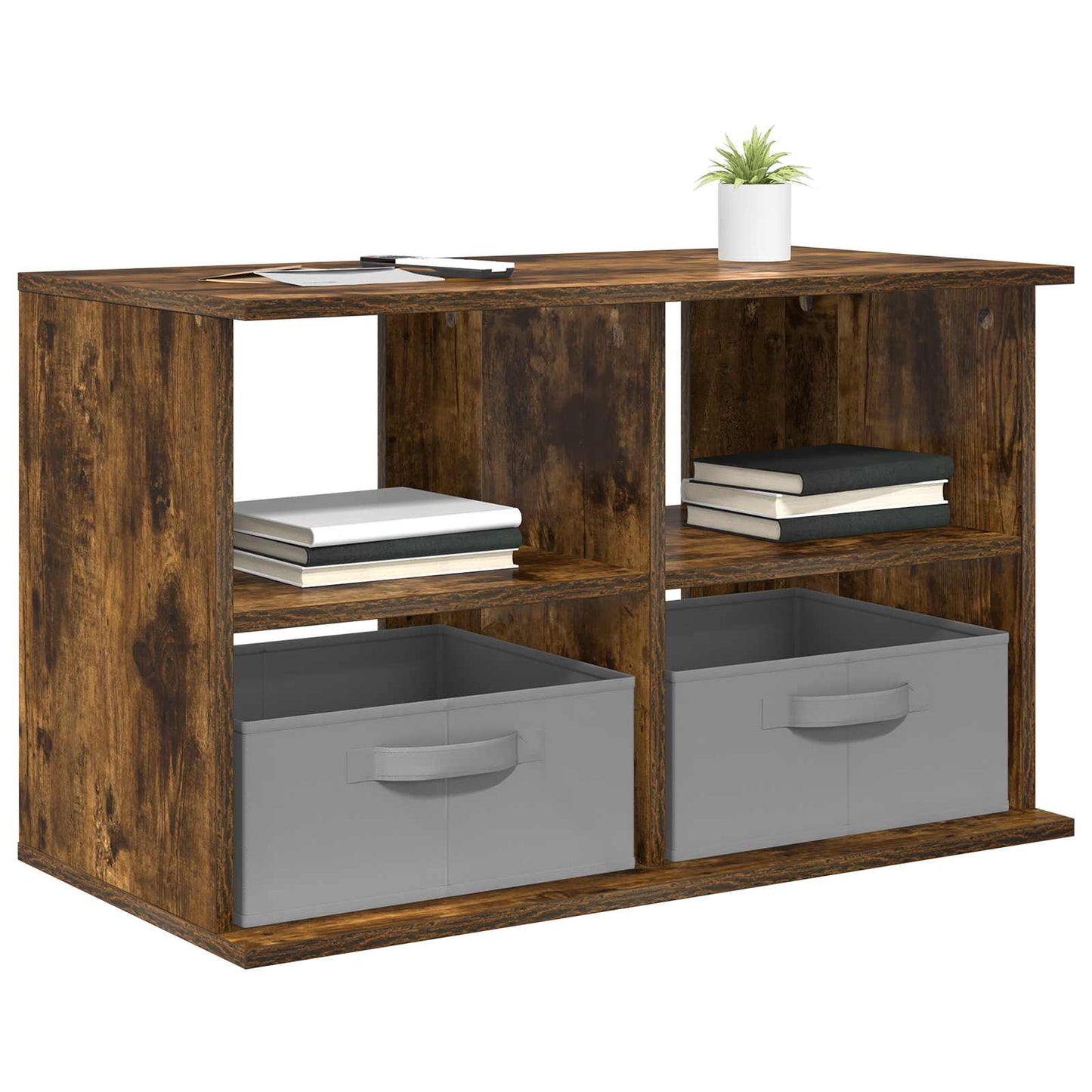 TV stand med skuffe Røget eg 79 x 40 x 48 cm
