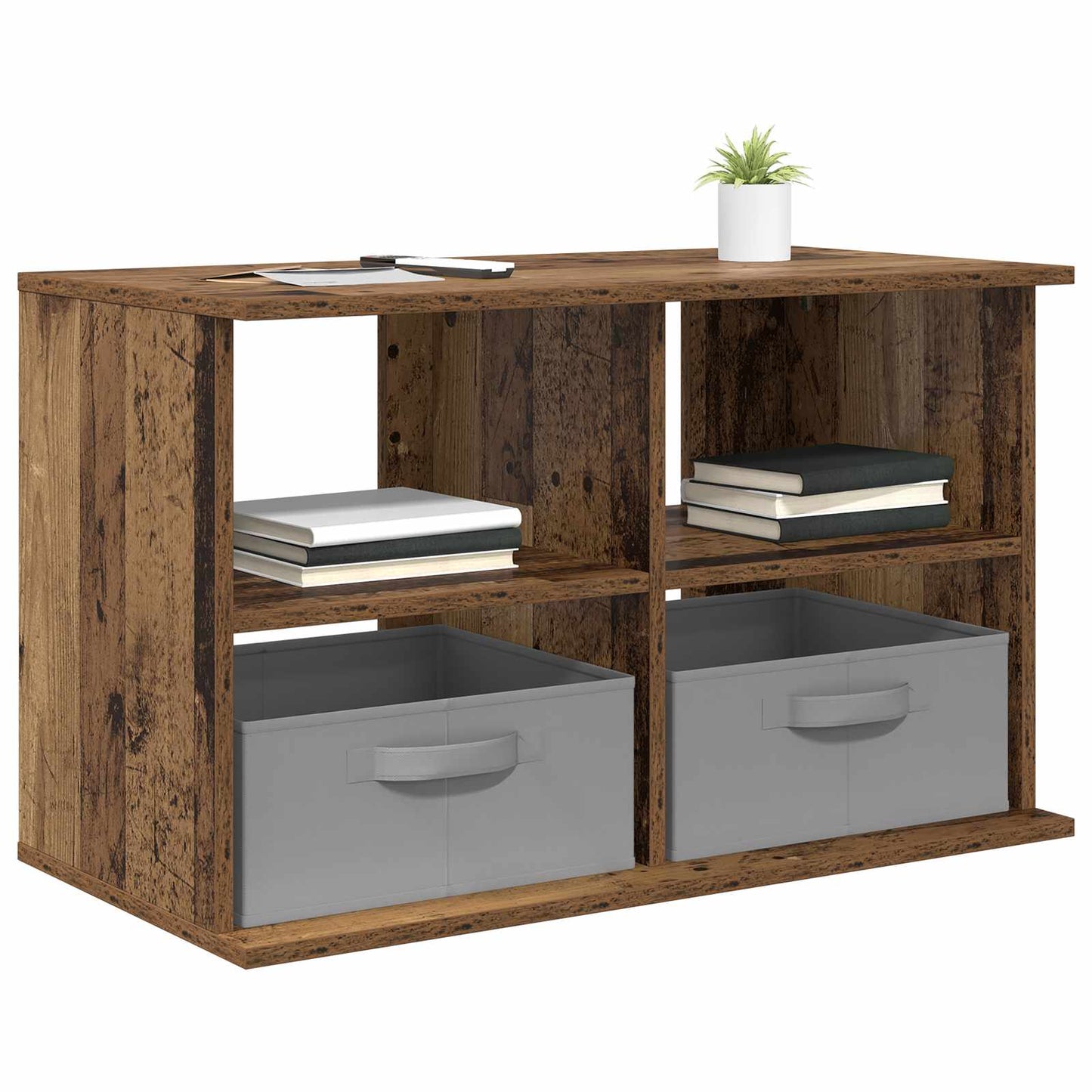 TV stand med skuffe Gammelt træ 79 x 40 x 48 cm