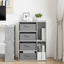 Sideboard Betongrå 60 x 33,5 x 84 cm