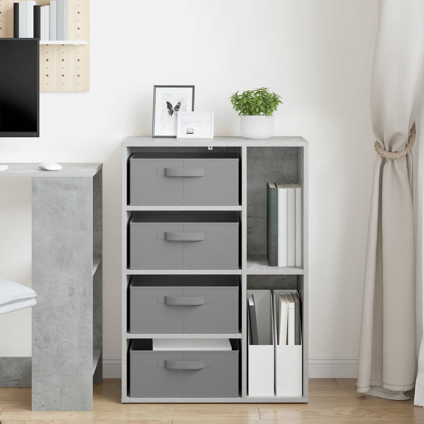 Sideboard Betongrå 60 x 33,5 x 84 cm