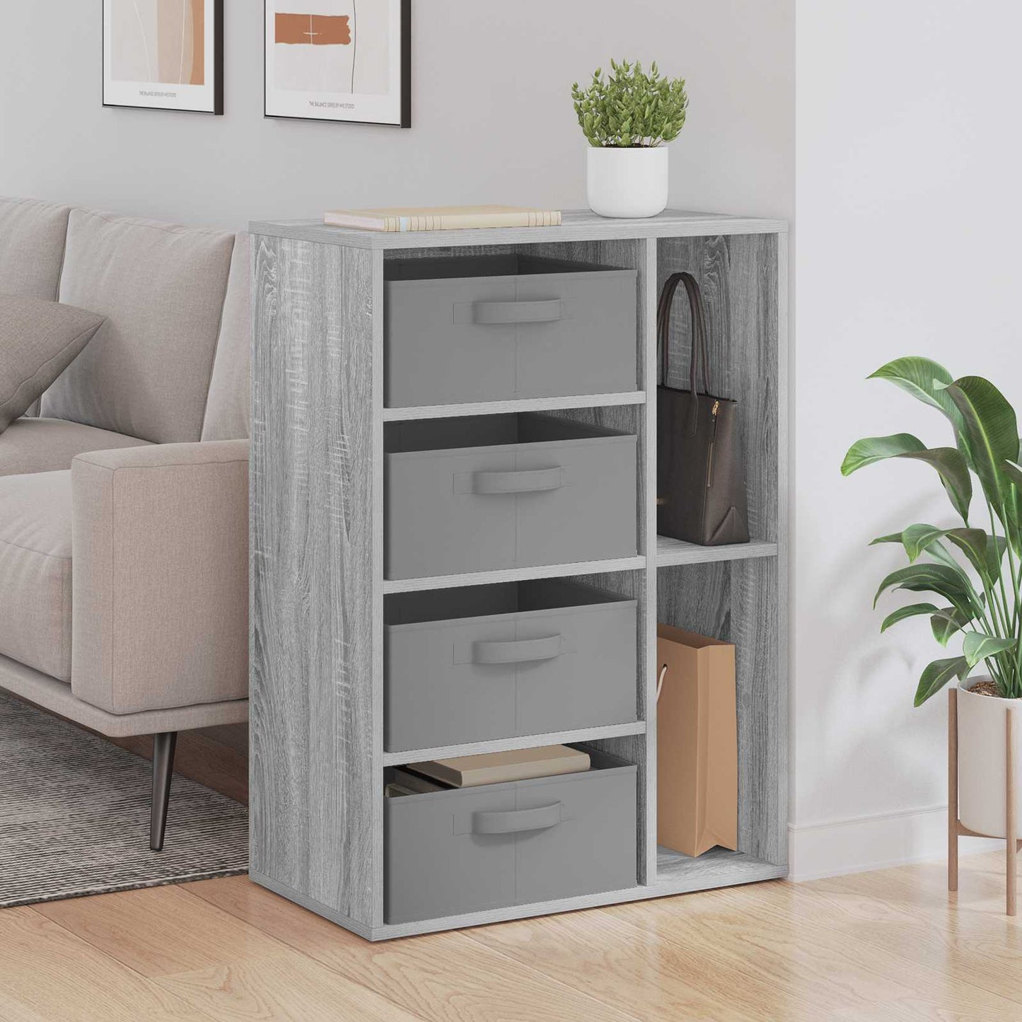Sideboard Grå Sonoma 60 x 33,5 x 84 cm
