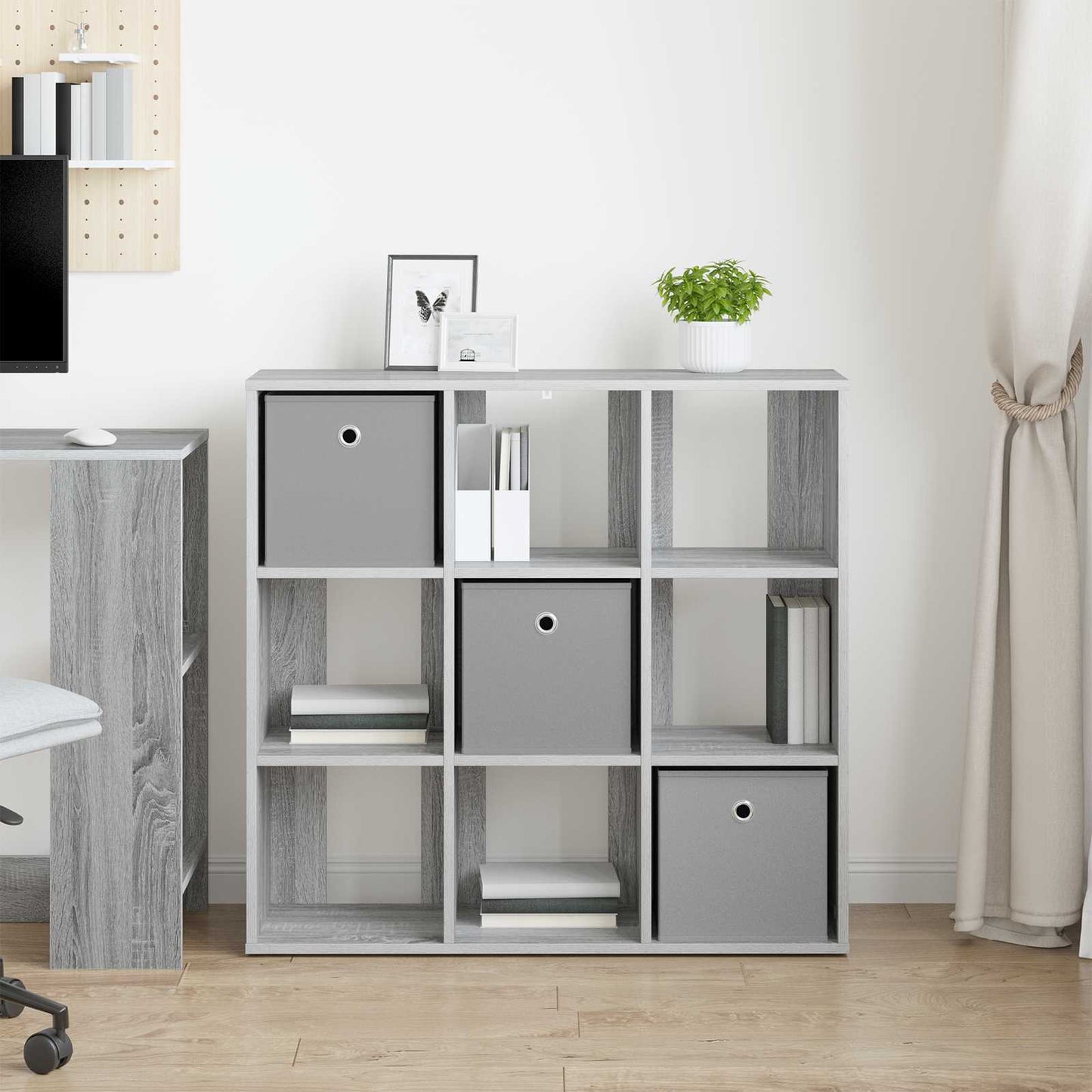 Sideboard Grå Sonoma 88,5 x 29 x 84,5 cm