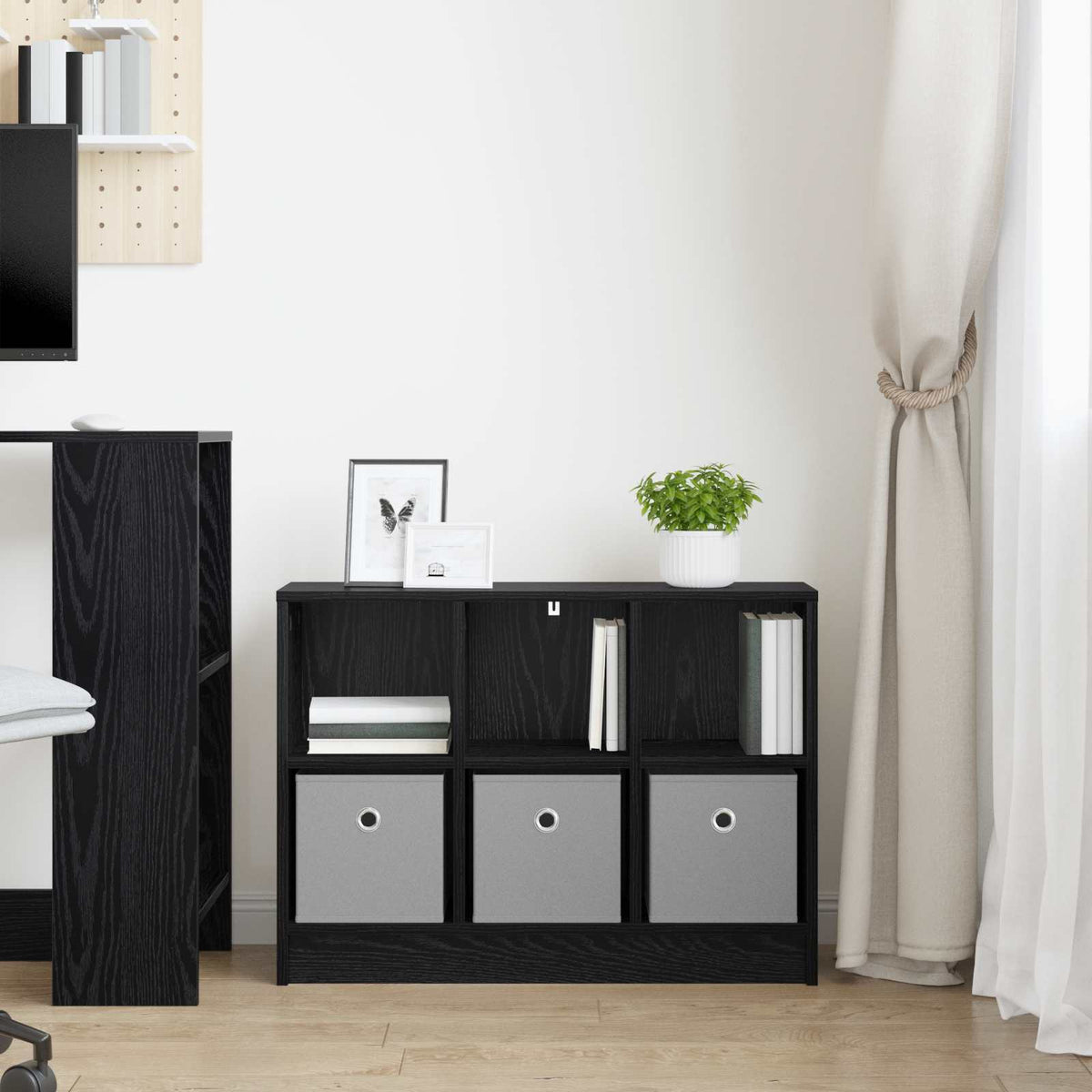 Sideboard Sort eg 73,5 x 22,5 x 53,5 cm