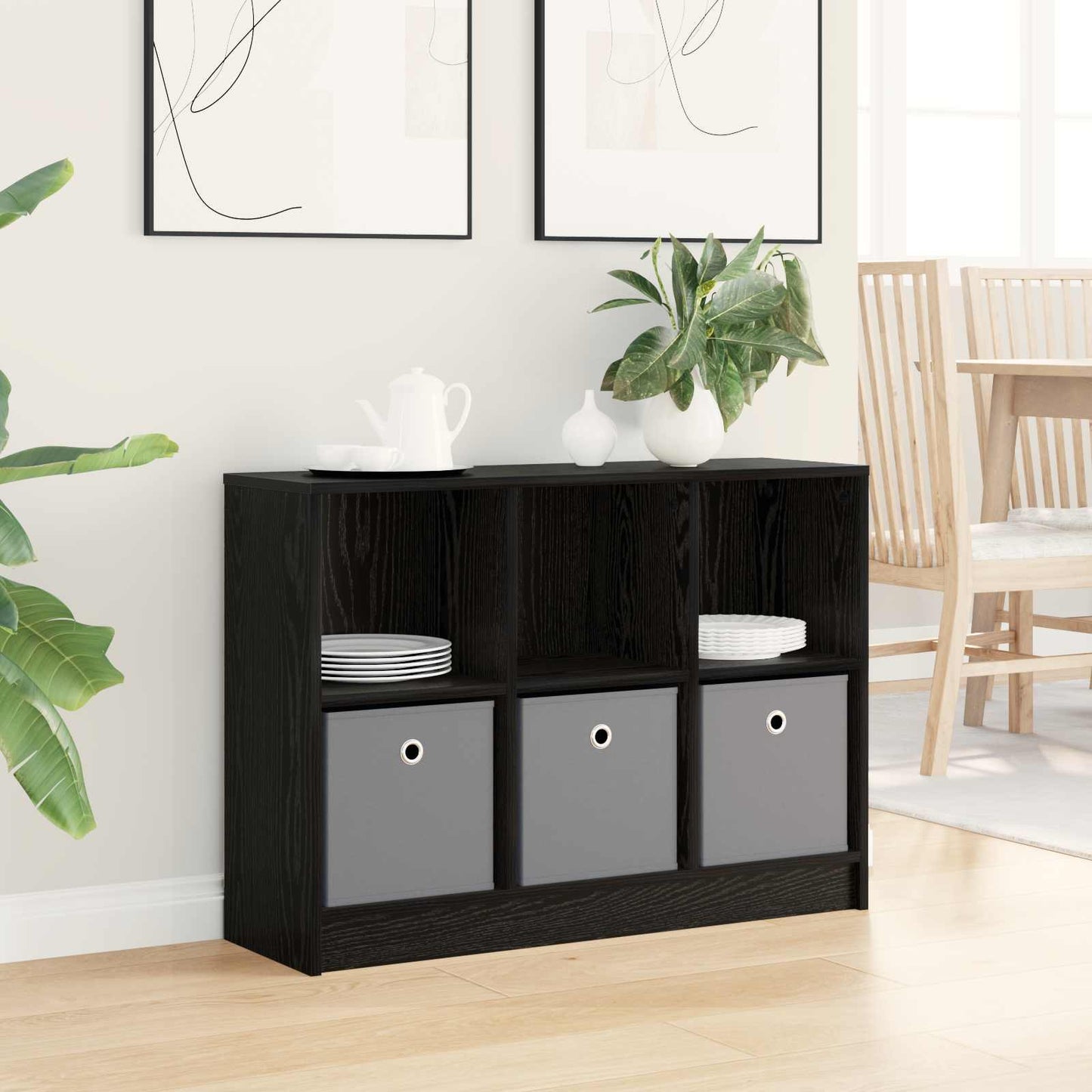 Sideboard Sort eg 88,5 x 27,5 x 63,5 cm