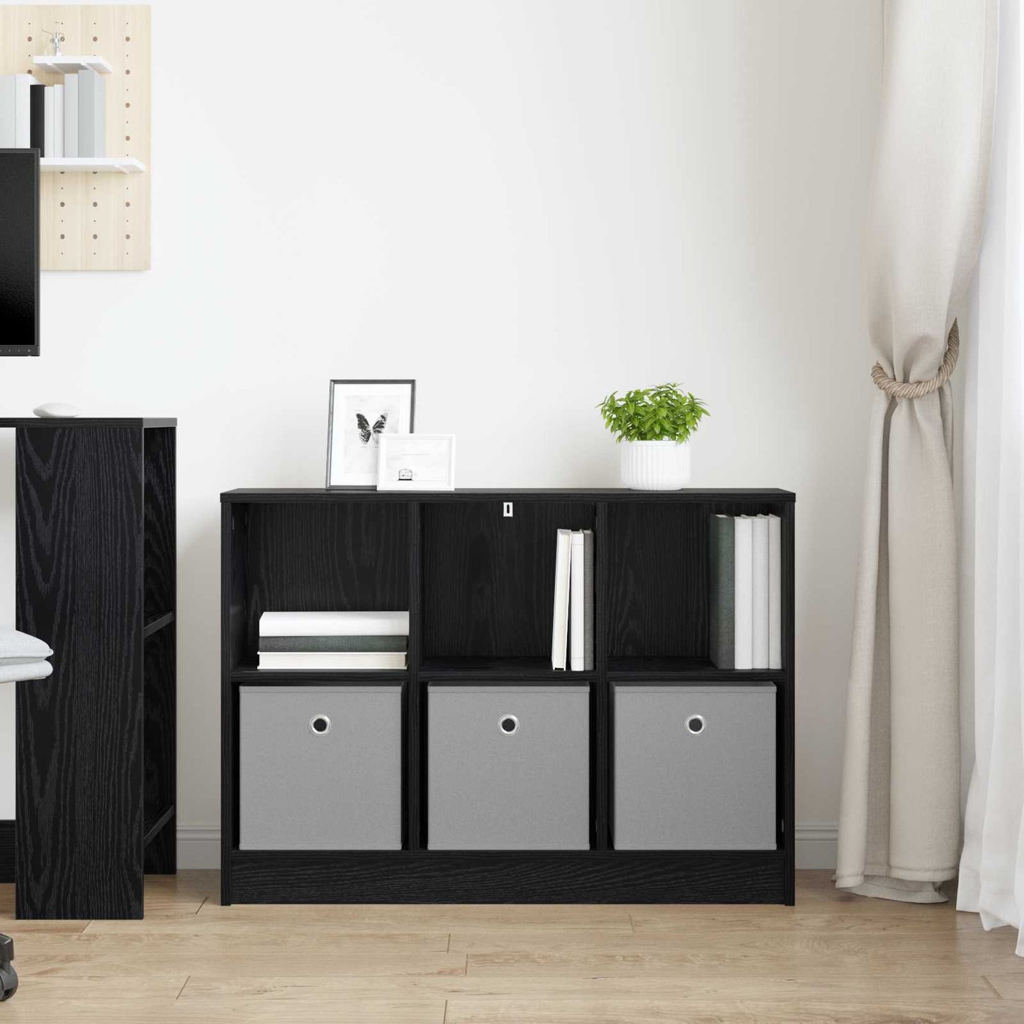Sideboard Sort eg 88,5 x 27,5 x 63,5 cm
