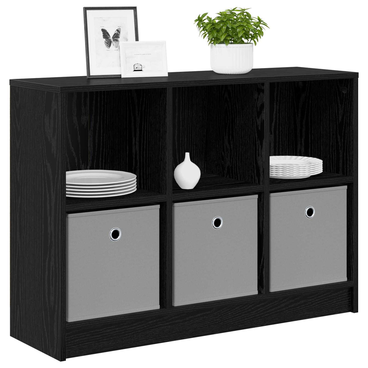 Sideboard Sort eg 88,5 x 27,5 x 63,5 cm