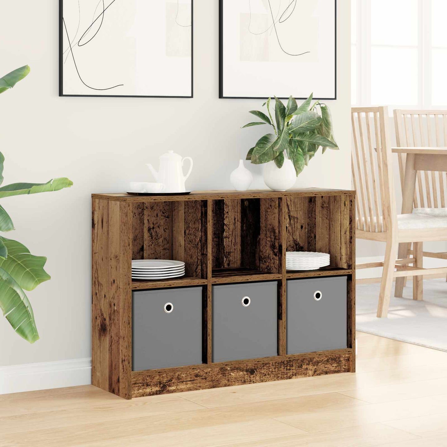 Sideboard Gammelt træ 88,5 x 27,5 x 63,5 cm