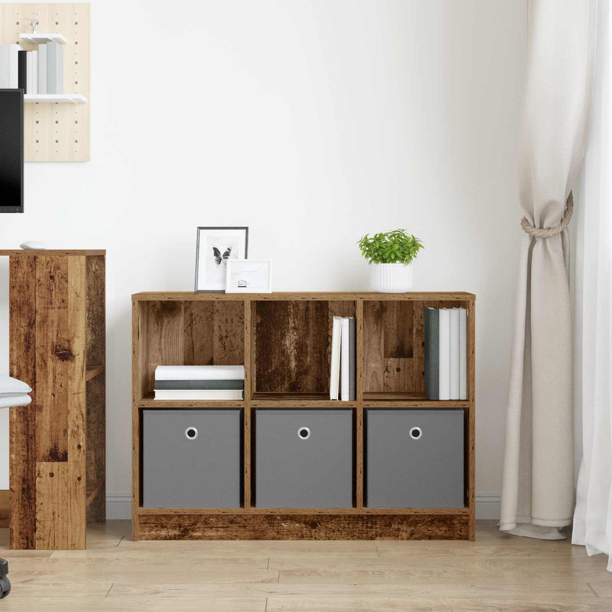 Sideboard Gammelt træ 88,5 x 27,5 x 63,5 cm