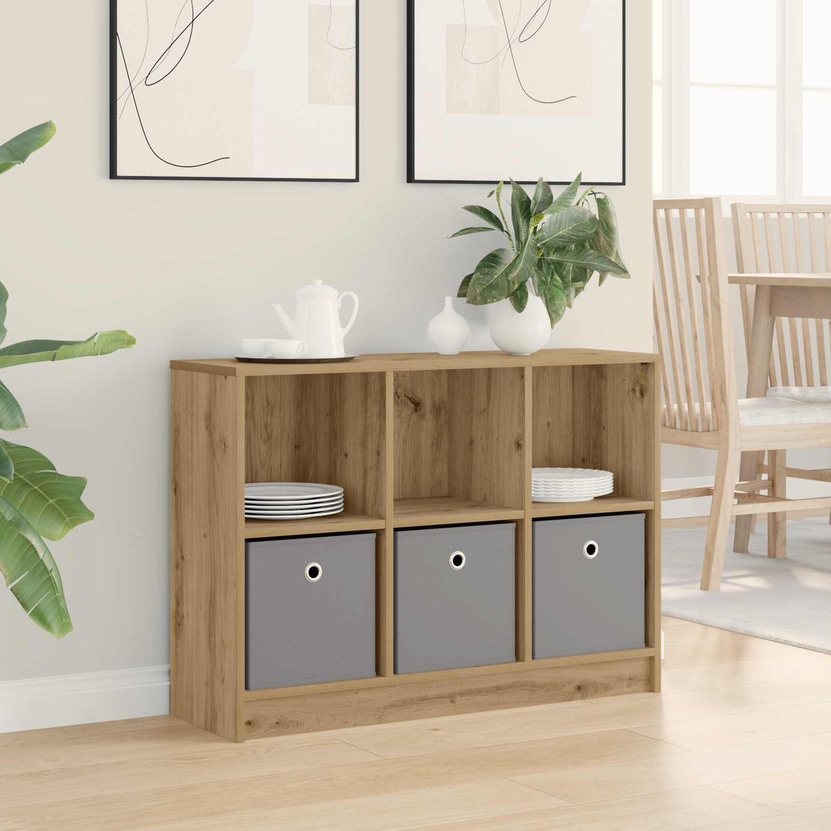 Sideboard Artisan Egetræ 88,5 x 27,5 x 63,5 cm