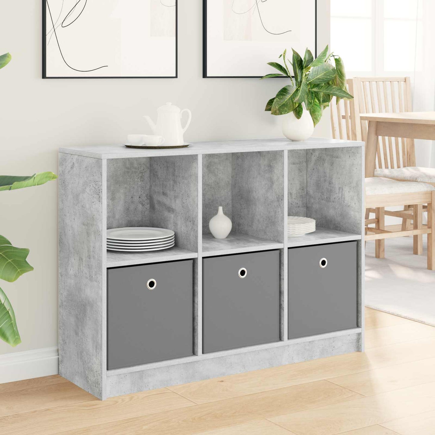 Sideboard Beton Grå 102 x 32 x 73,5 cm