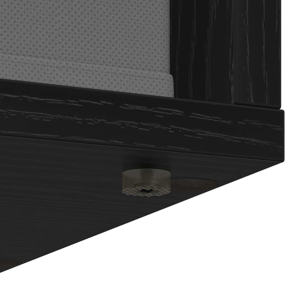 Sideboard med skuffe Sort eg 25,5 x 22 x 69,5 cm
