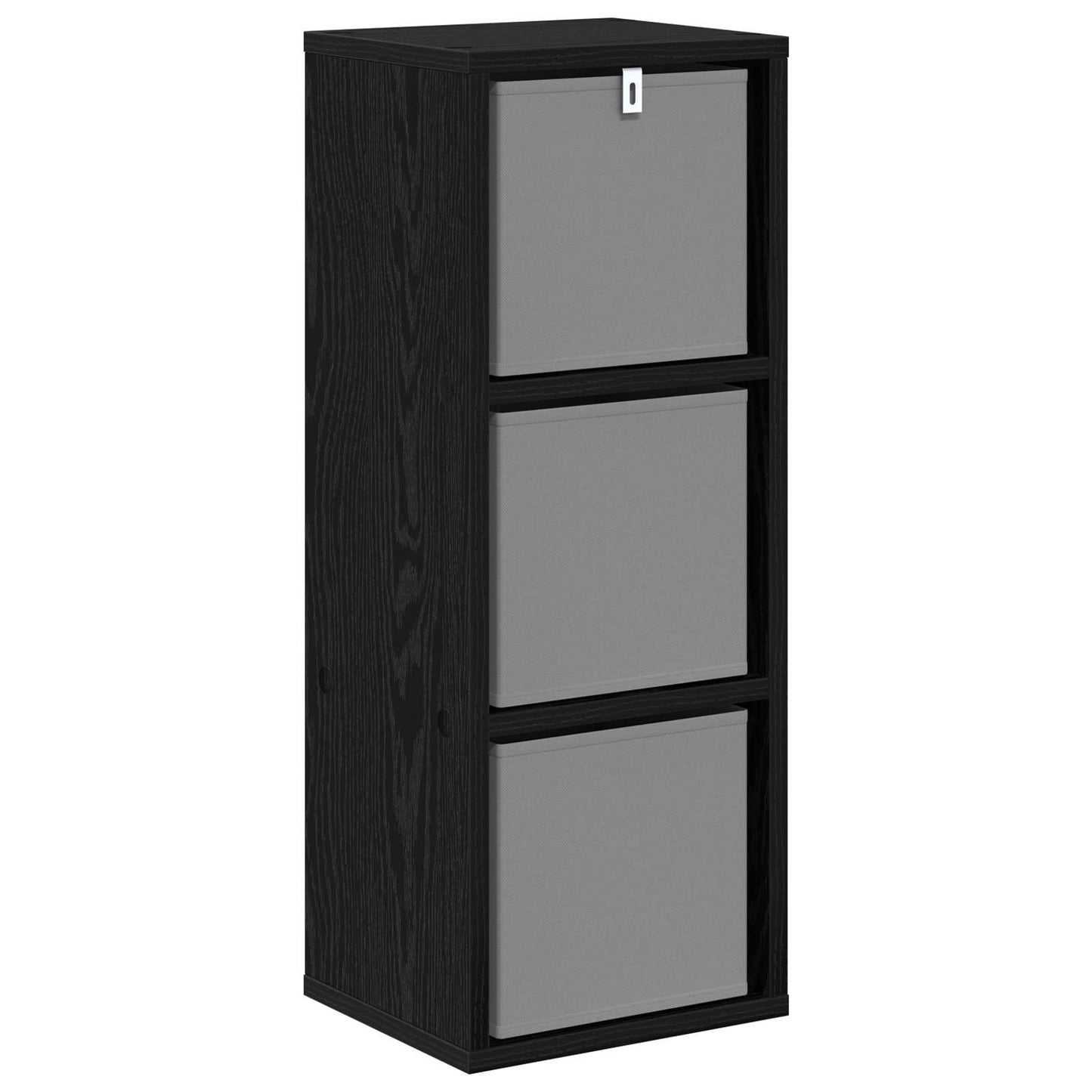 Sideboard med skuffe Sort eg 25,5 x 22 x 69,5 cm