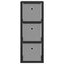 Sideboard med skuffe Sort eg 25,5 x 22 x 69,5 cm
