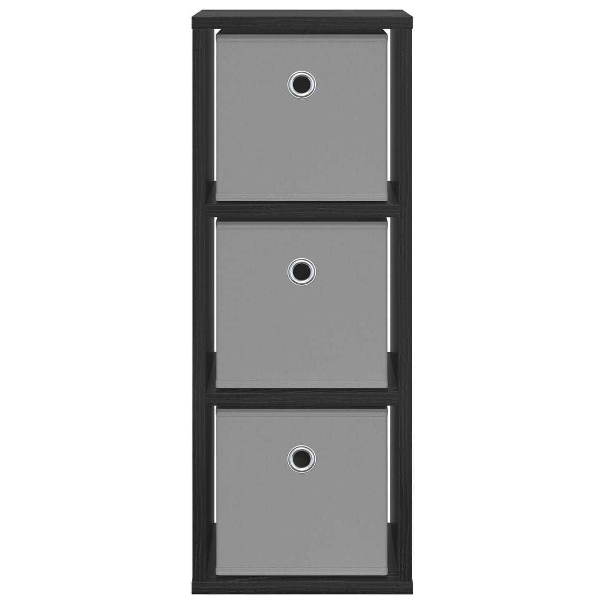 Sideboard med skuffe Sort eg 25,5 x 22 x 69,5 cm