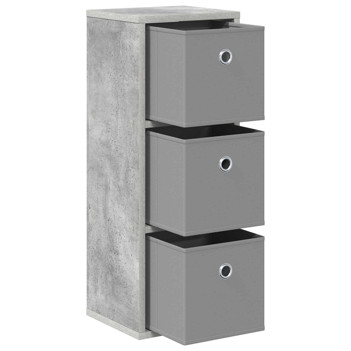 Sideboard med skuffe Beton Grå 25,5 x 22 x 69,5 cm