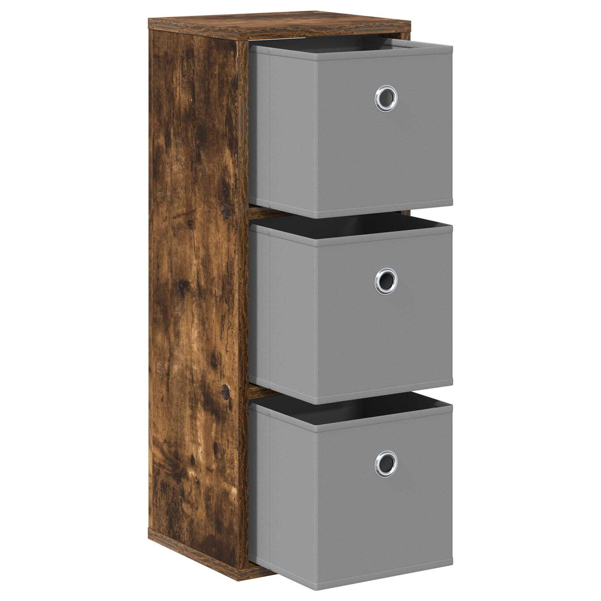Sideboard med skuffe Røget eg 25,5 x 22 x 69,5 cm