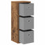Sideboard med skuffe Gammelt træ 25,5 x 22 x 69,5 cm
