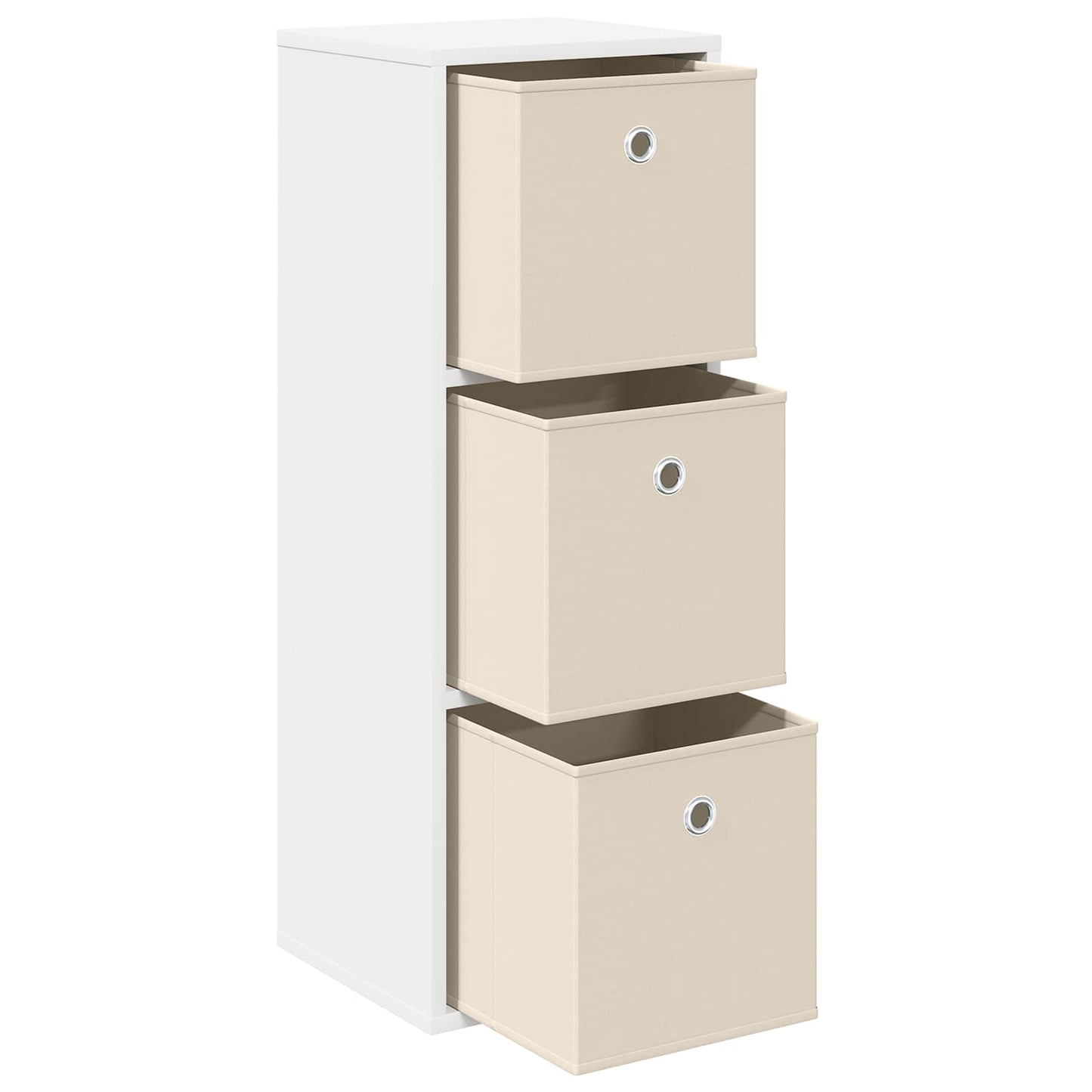 Sideboard med skuffe Hvid 30,5 x 27 x 84,5 cm