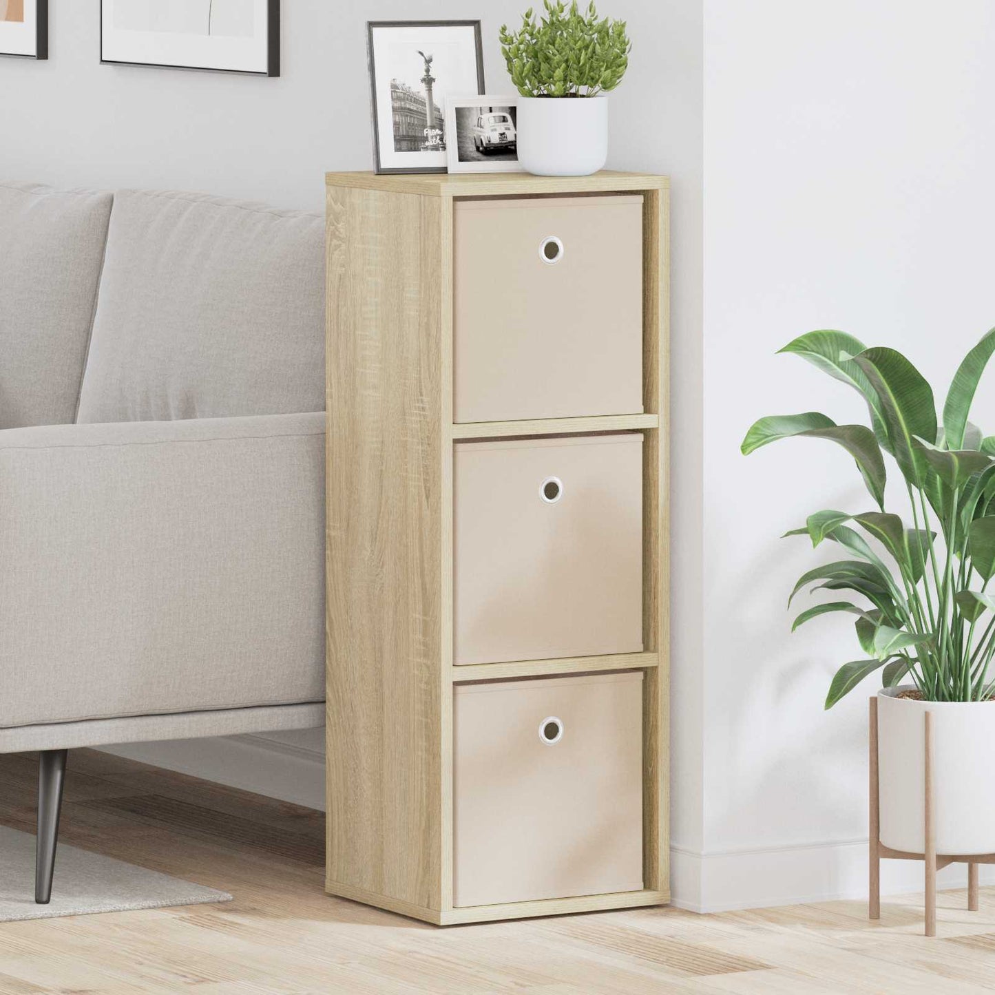 Sideboard med skuffe Sonoma eg 30,5 x 27 x 84,5 cm