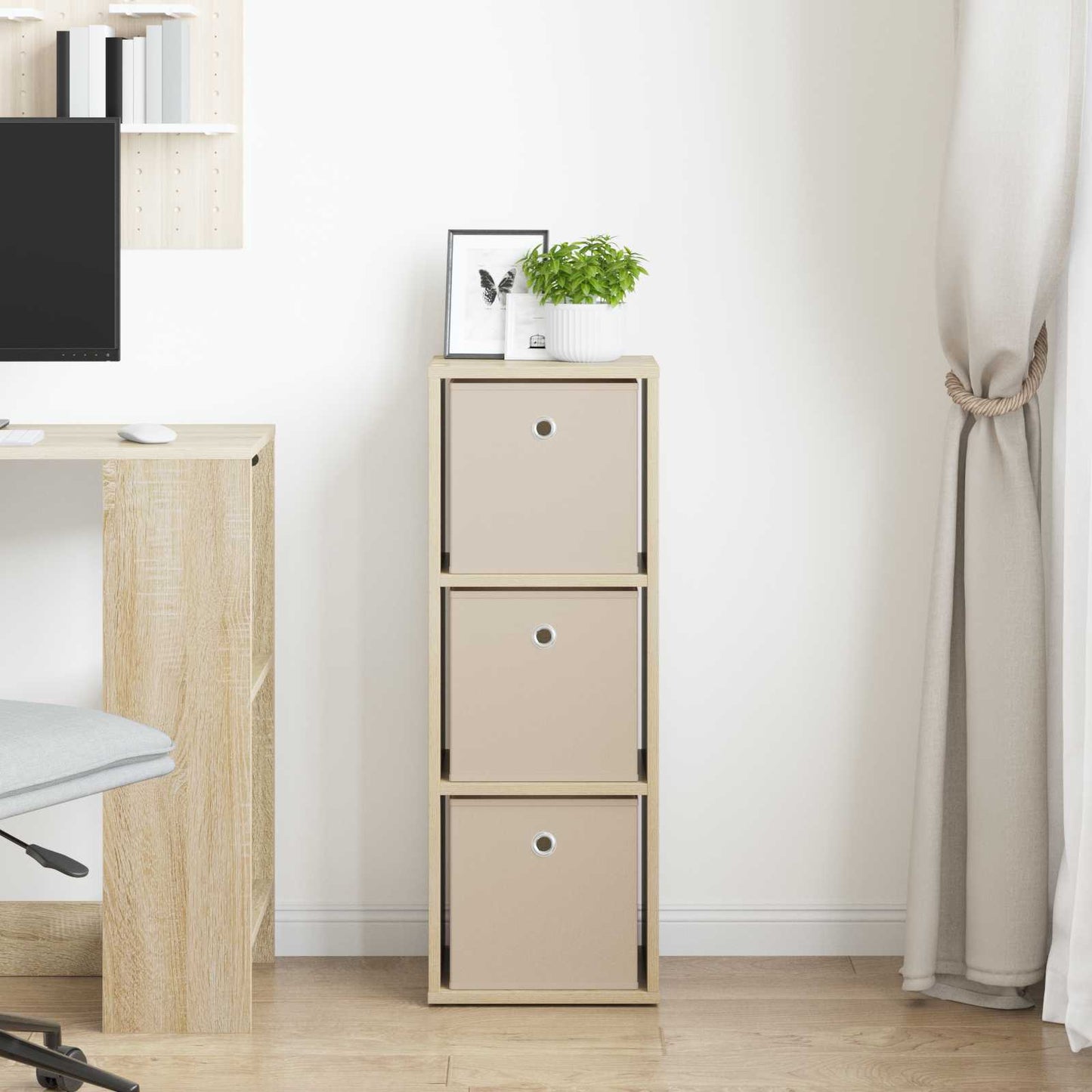 Sideboard med skuffe Sonoma eg 30,5 x 27 x 84,5 cm