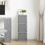 Sideboard med skuffe Beton Grå 30,5 x 27 x 84,5 cm
