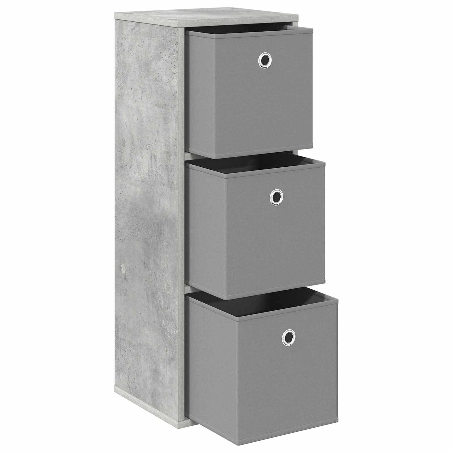 Sideboard med skuffe Beton Grå 30,5 x 27 x 84,5 cm