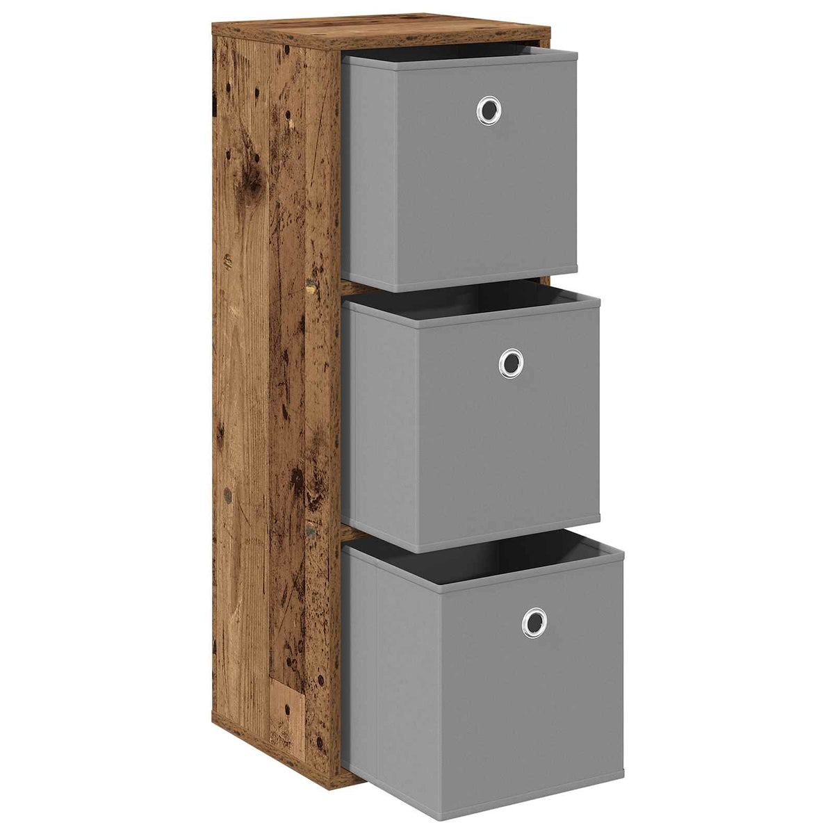 Sideboard med skuffe Gammelt træ 30,5 x 27 x 84,5 cm