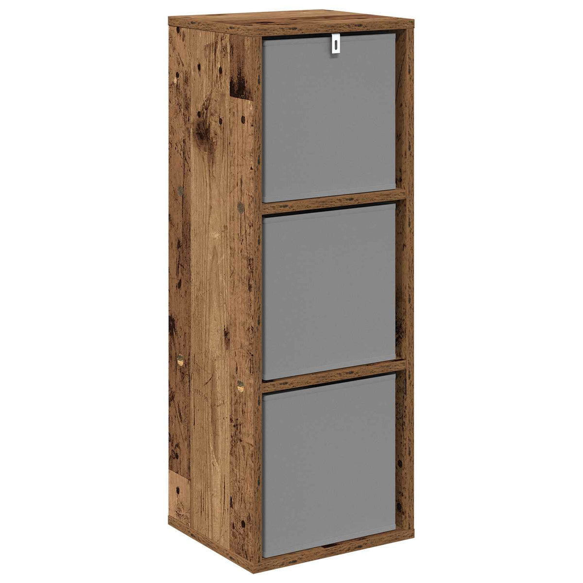 Sideboard med skuffe Gammelt træ 30,5 x 27 x 84,5 cm