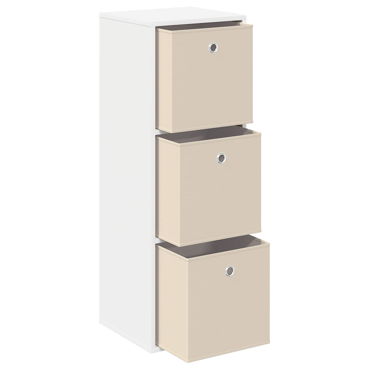 Sideboard med skuffe Hvid 35 x 32 x 99,5 cm