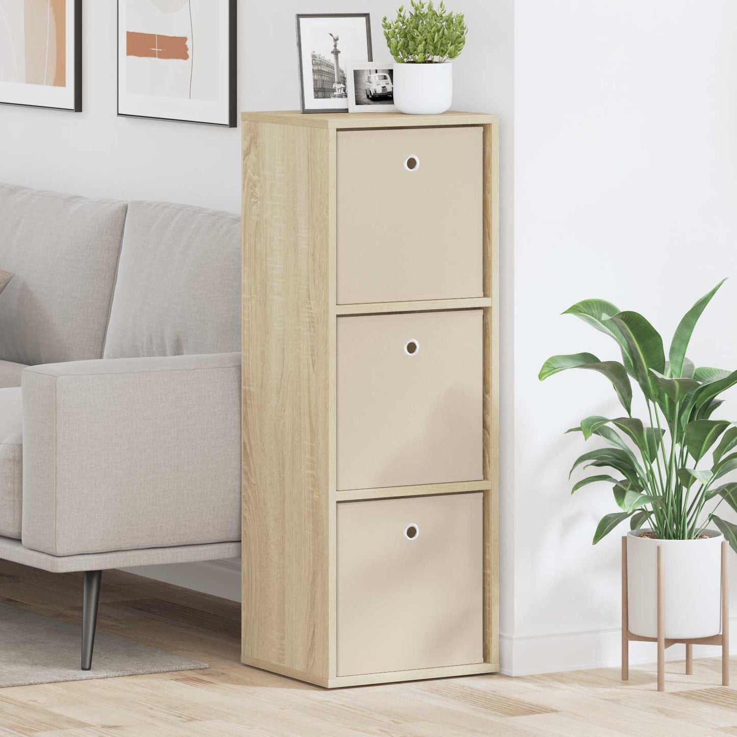 Sideboard med skuffe Sonoma eg 35 x 32 x 99,5 cm