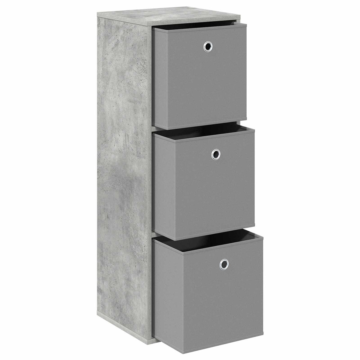 Sideboard med skuffe Beton Grå 35 x 32 x 99,5 cm