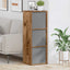 Sideboard med skuffe Gammelt træ 35 x 32 x 99,5 cm