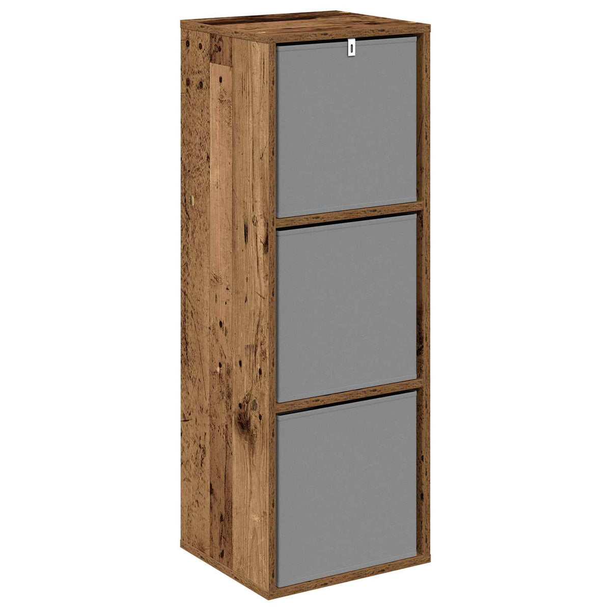 Sideboard med skuffe Gammelt træ 35 x 32 x 99,5 cm
