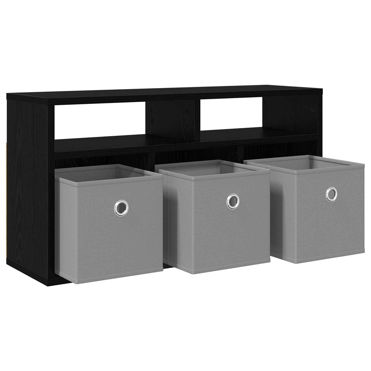 Lavbord med skuffe Sort eg 72 x 22,5 x 38 cm