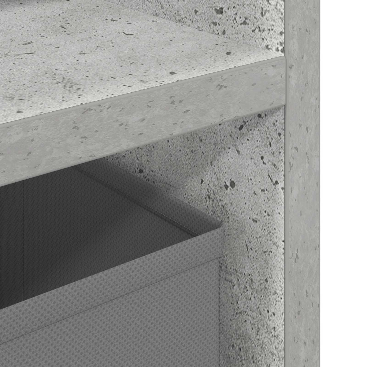 Lavbord med skuffe Beton Grå 72 x 22,5 x 38 cm