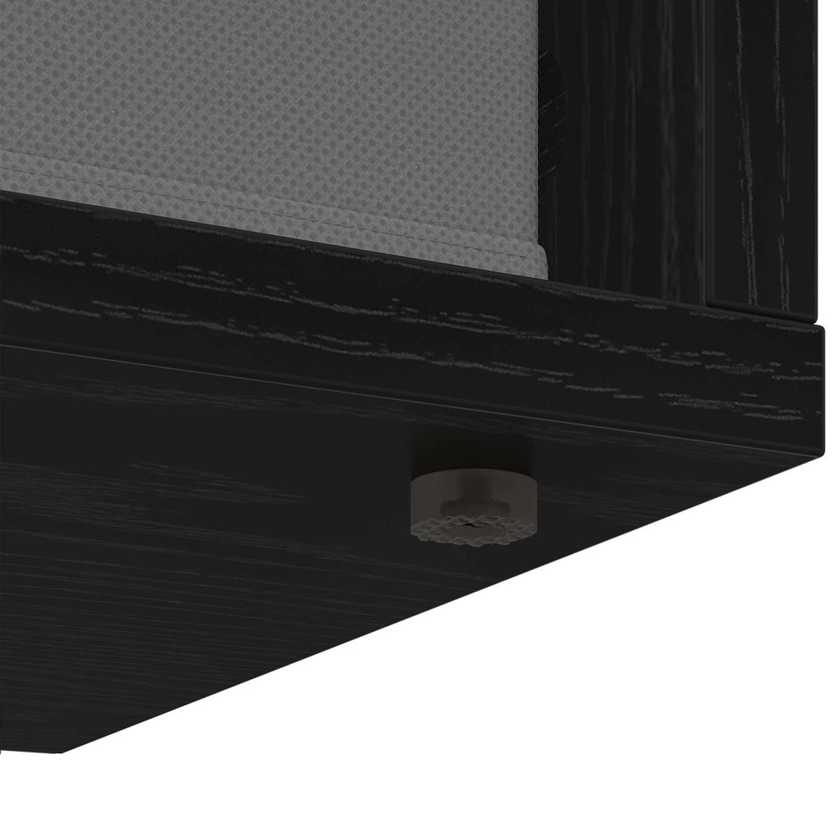 Lavbord med skuffe Sort eg 87 x 27,5 x 43 cm