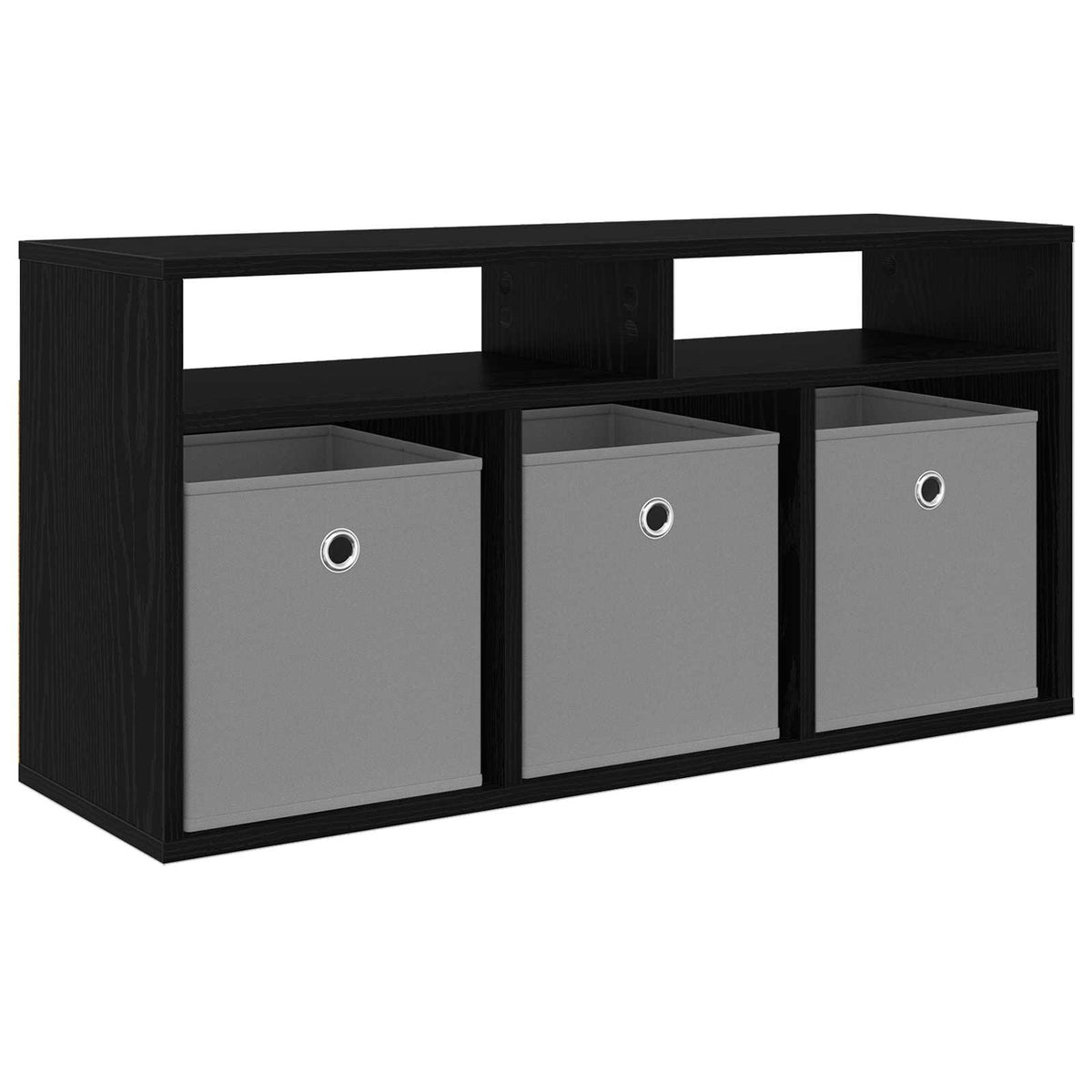 Lavbord med skuffe Sort eg 87 x 27,5 x 43 cm