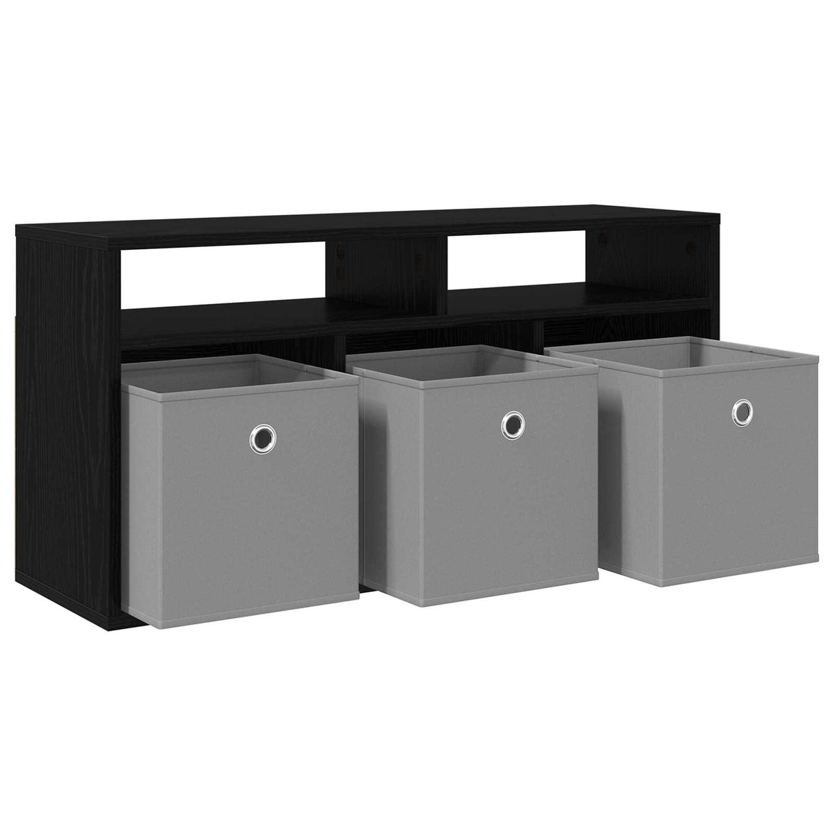 Lavbord med skuffe Sort eg 87 x 27,5 x 43 cm