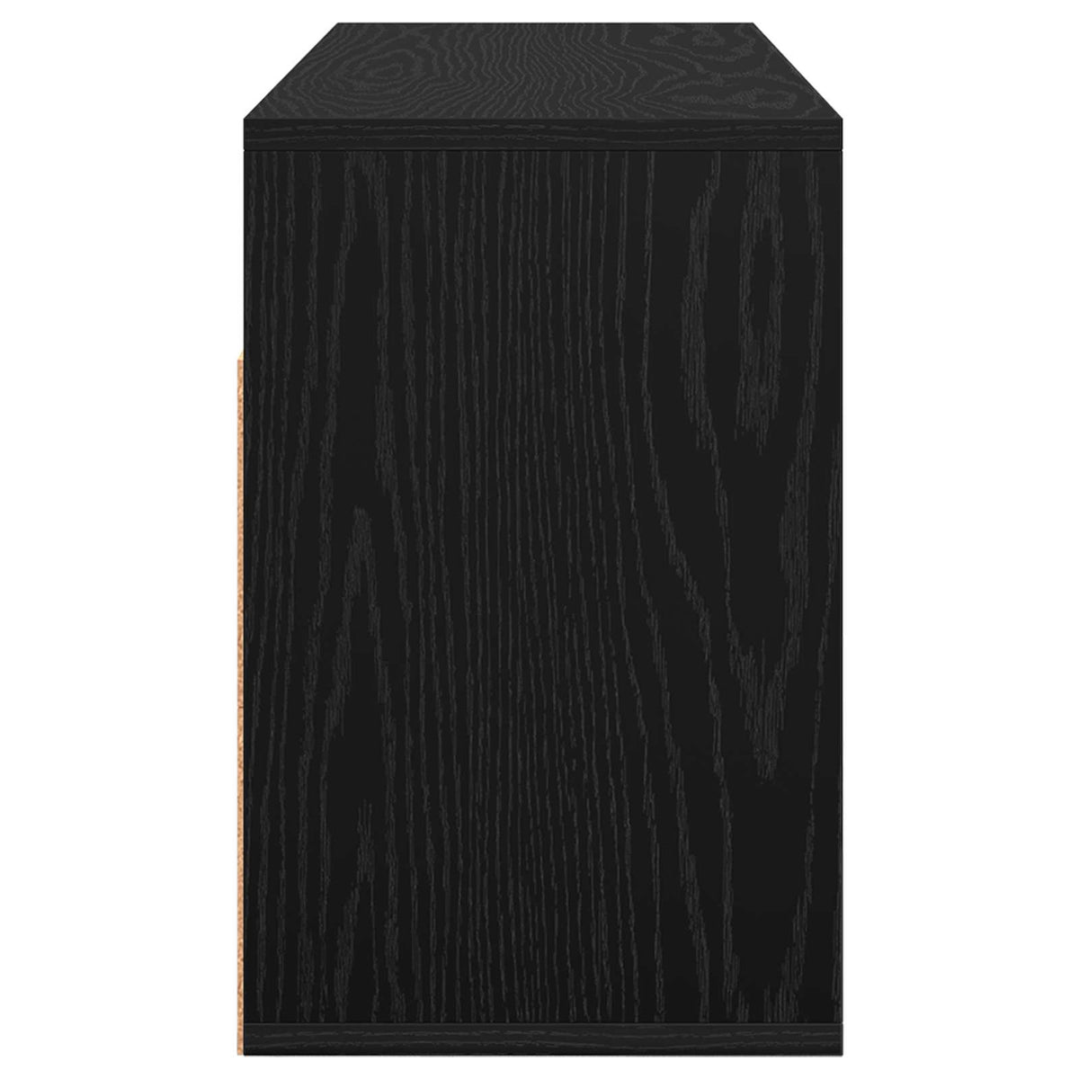 Lavbord med skuffe Sort eg 87 x 27,5 x 43 cm